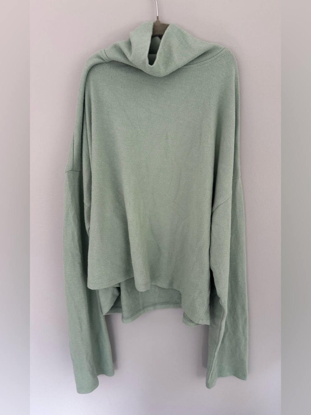 Double Zero Sage Green Cowl Neck Sweater